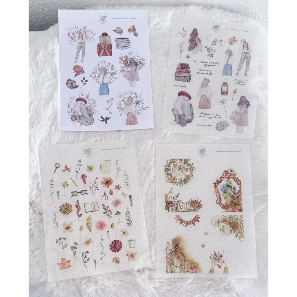FADED CHRONICLE Large Icon Deco Stickers bundle x 4
